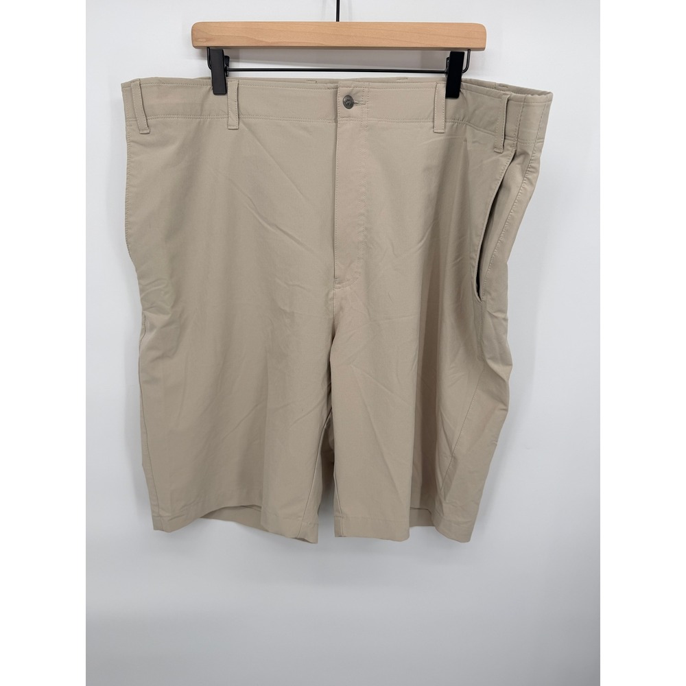 Callaway Golf Shorts Mens 44 Khaki Excellent Performance Stretch Flat Front